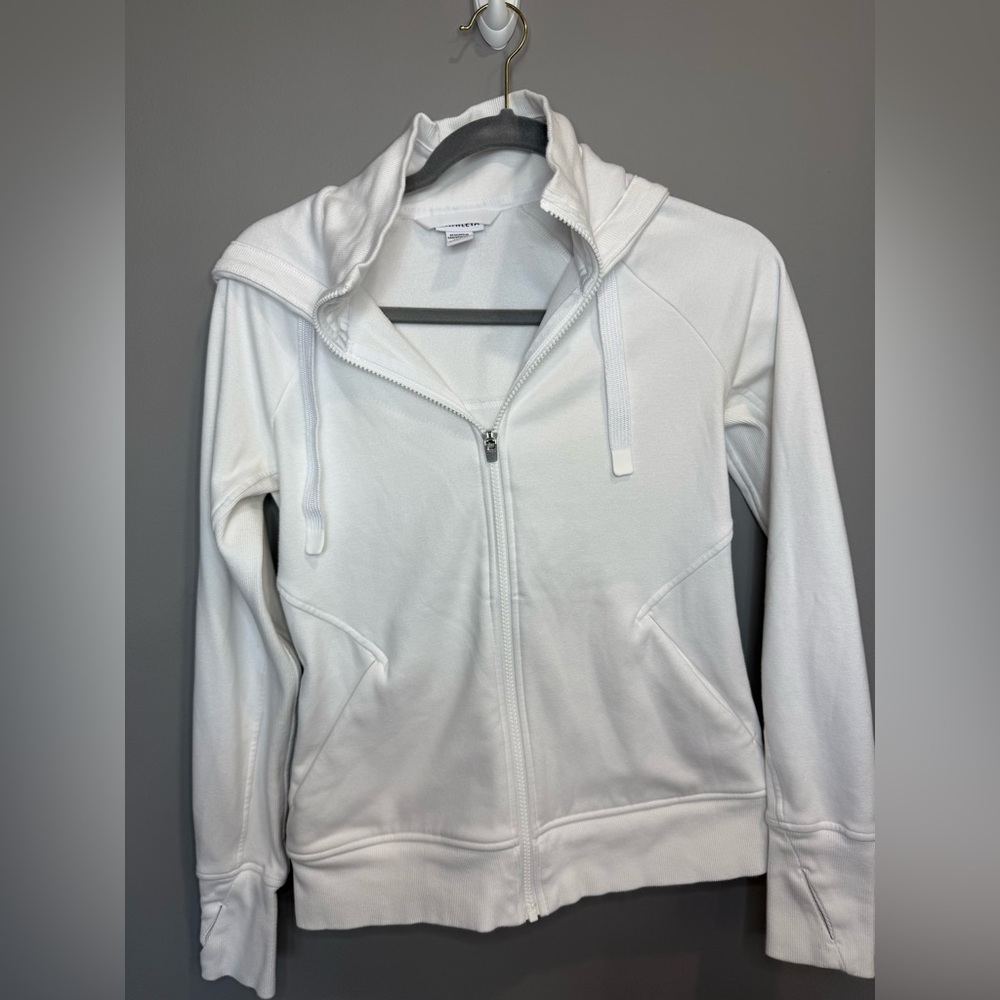Athleta Full Zip Hoodie‎ in White